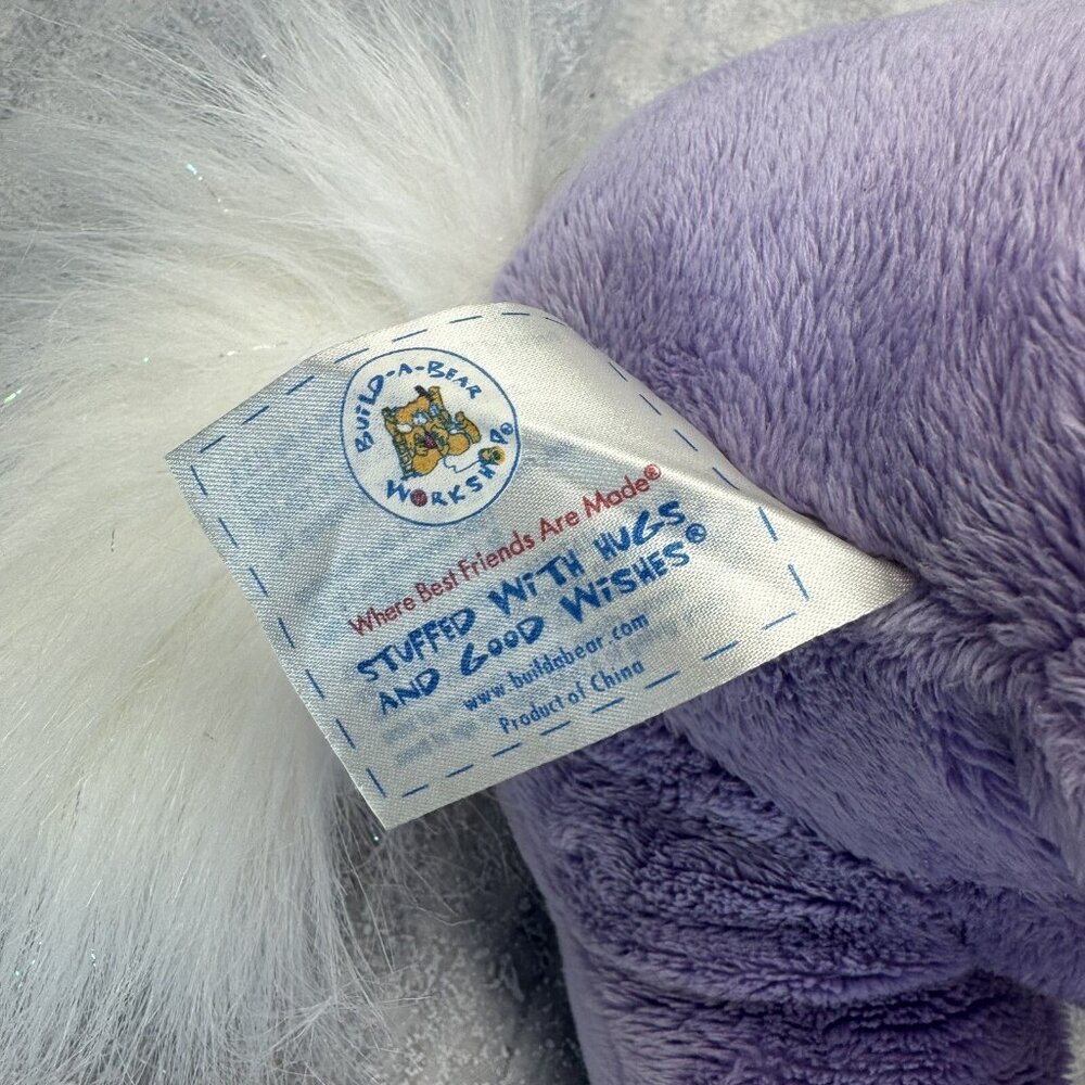 Build a Bear Sparkle Purple Pegasus Horse Princess Outfit Accessory - Picture 9 of 9